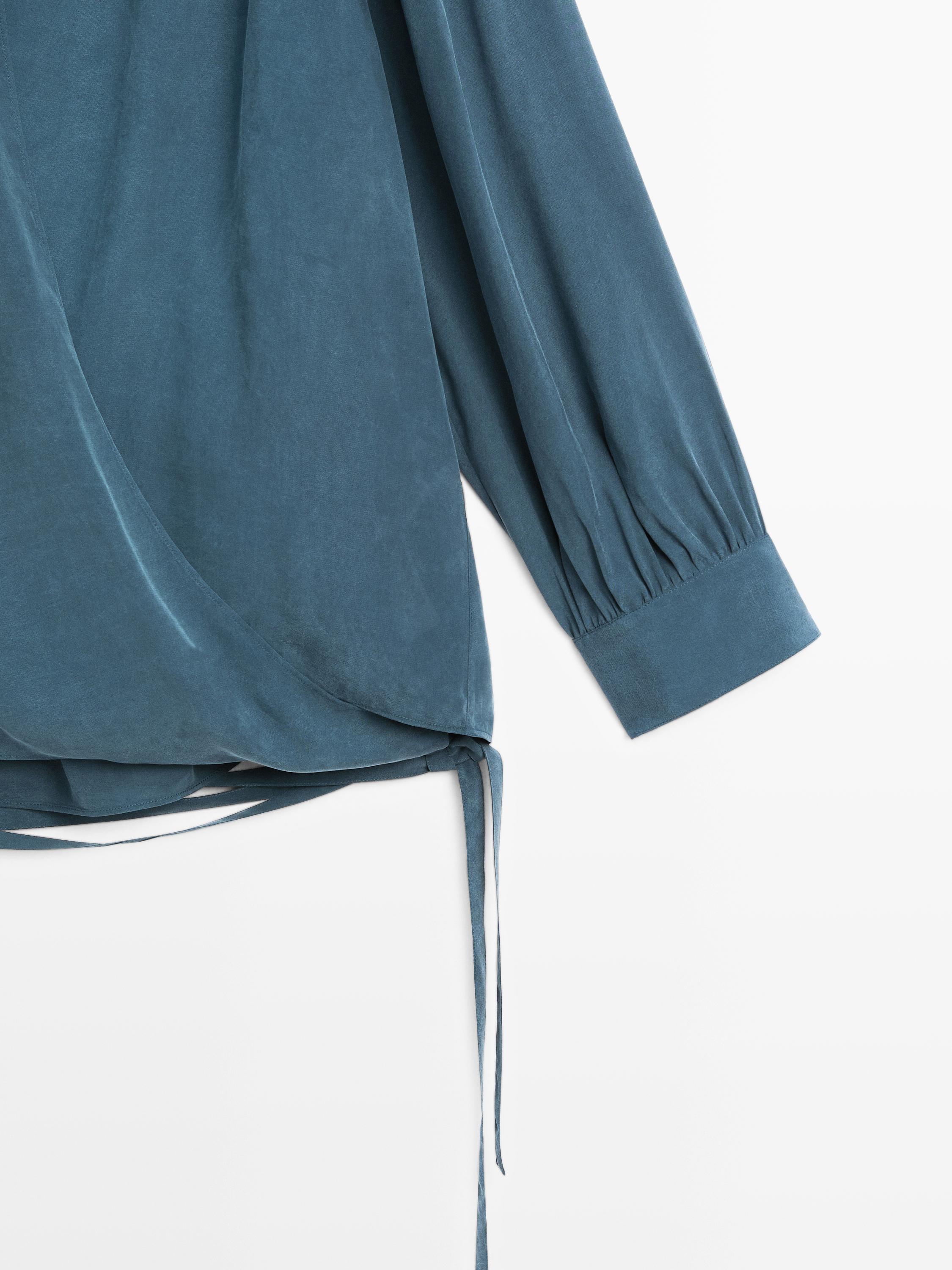 Blouse fluide cache-cœur